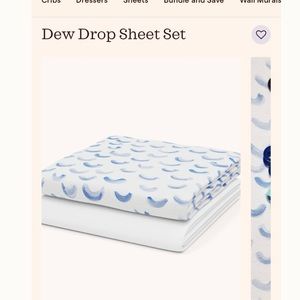 Nestig Dew Drop sheet set mini crib